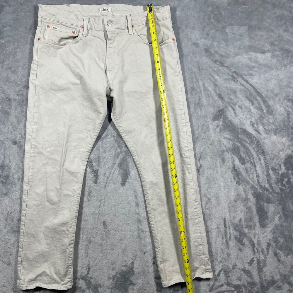 Polo Ralph Lauren‎ Varick Slim Straight Men's Khaki Chinos Size 34(35)x30 - Picture 9 of 12